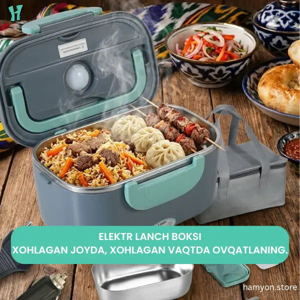 Elektr Lanch Boksi — Istalgan Joyda Issiq Ovqat!