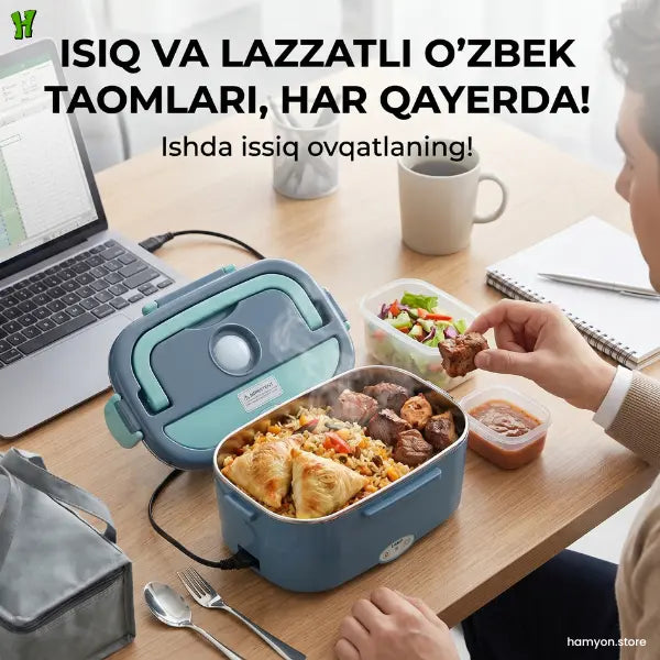 Elektr Lanch Boksi — Istalgan Joyda Issiq Ovqat!